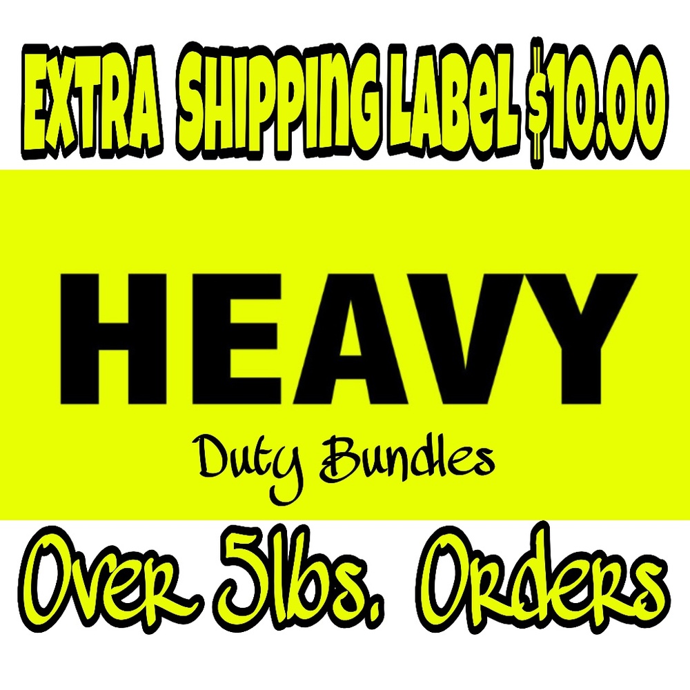 Extra Shipping for Orders over 5 pounds 💪🏾